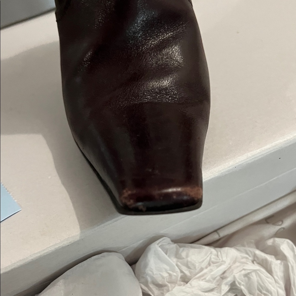 Aldo Women's Dark Brown Heeled Boots - Picture 2 of 7